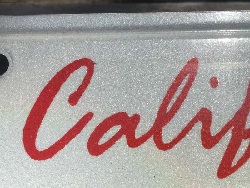 Vintage Used US Number Plateアメカのナンバープレート California 90