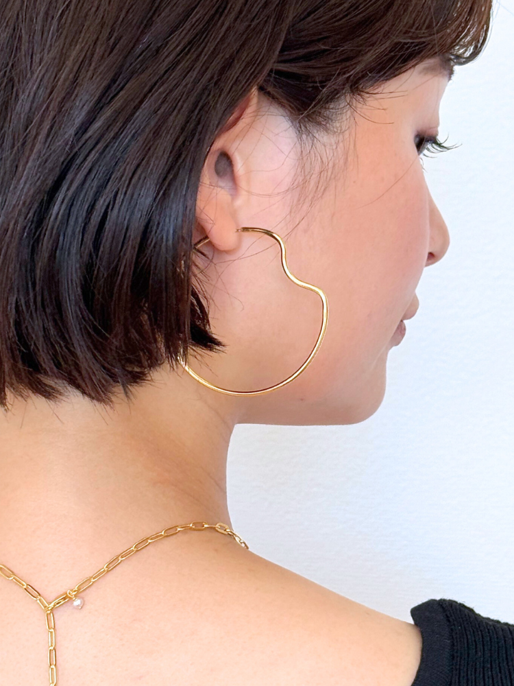 MARIA BLACK マリアブラック Copenhagen 50 Hoop Gold フープピアス 両