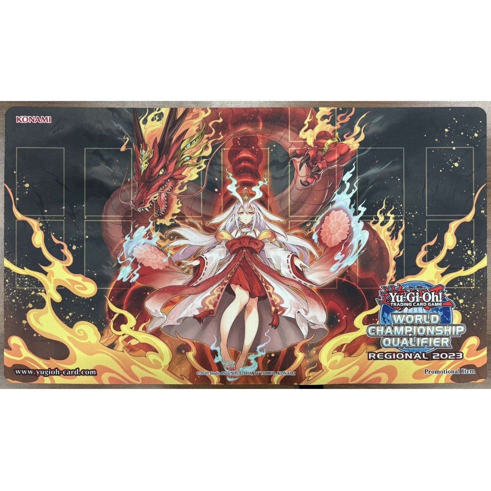 最安値】 遊戯王OCG 倶利伽羅天童 WCQ 2023プレイマット 最安値