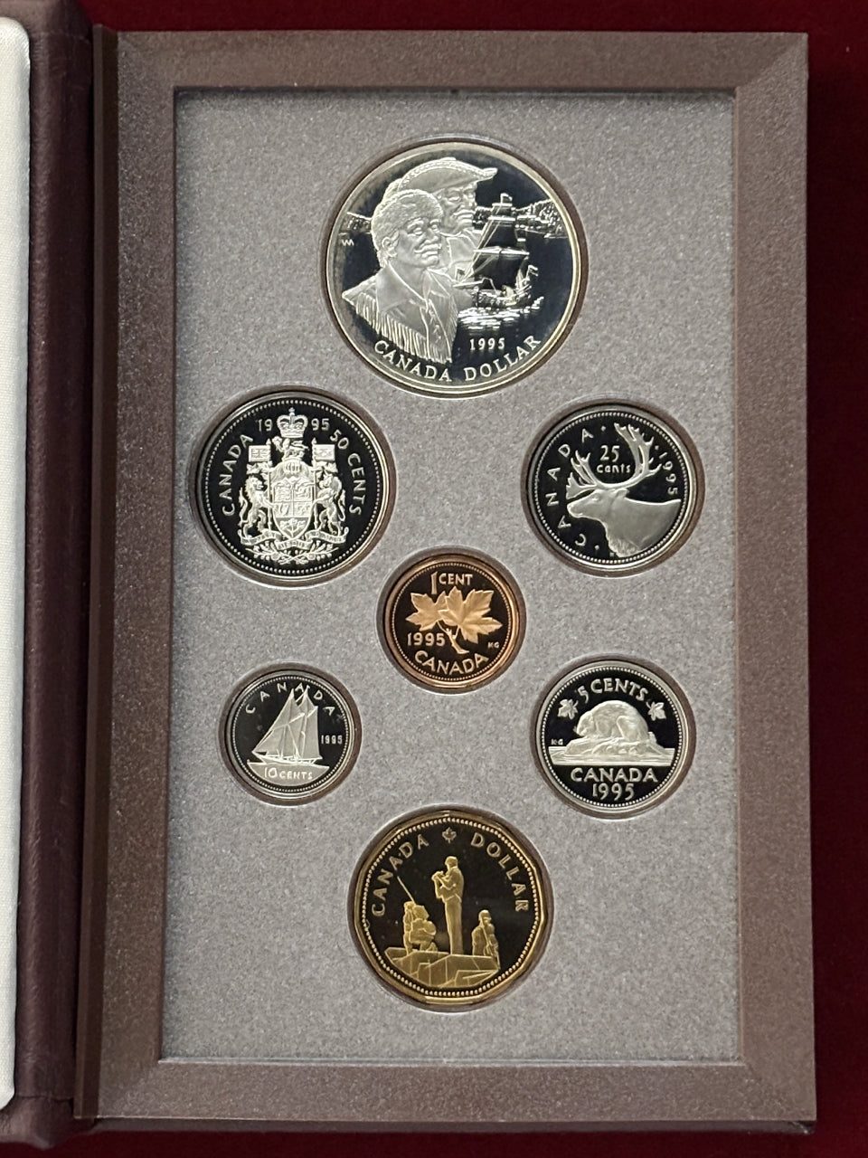 カナダ】プルーフセット7枚組 1995［C-0000098］ – ワールドコインズ