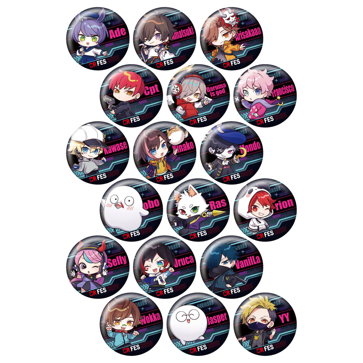 CRフェス 2025 あたり付き缶バッジ 19点 CR FES 2025】 ＼ 公式グッズ