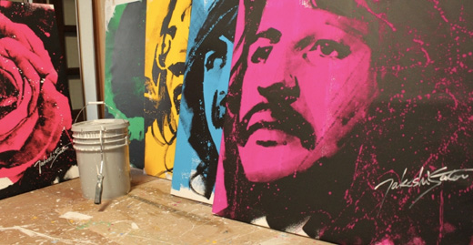 希少】さとうたけし氏 ローラーアート サイン有り ペイントローラー