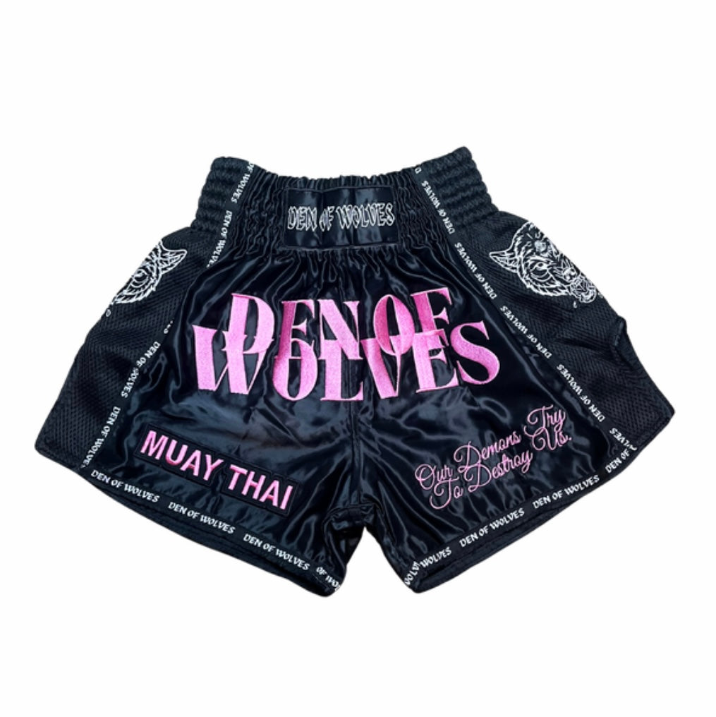 Pink Wolves Muay Thai Shorts – DEN OF WOLVES
