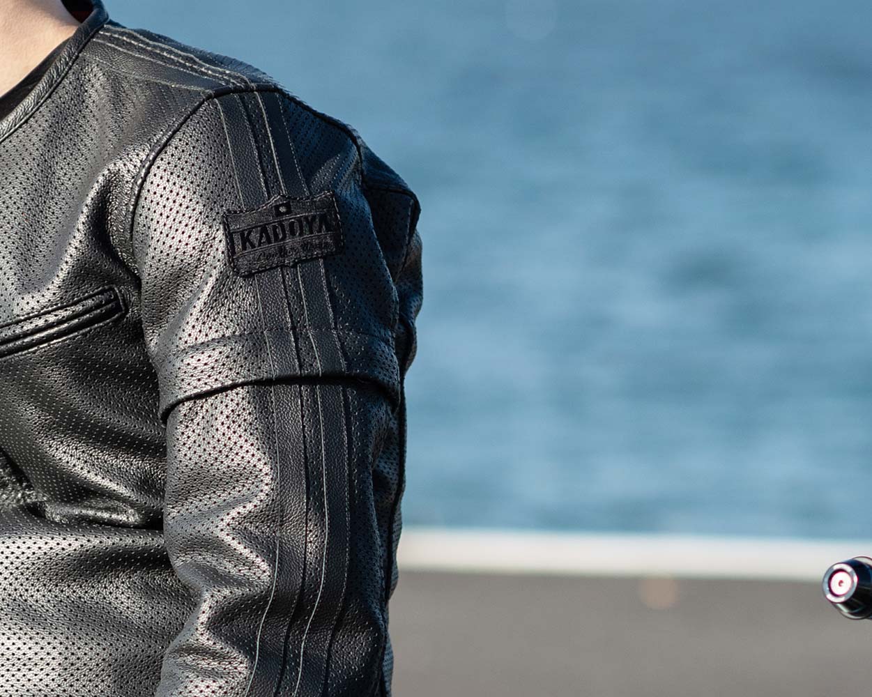 カドヤKADOYA パンチングレザージャケットメッシュジャケットLサイズ