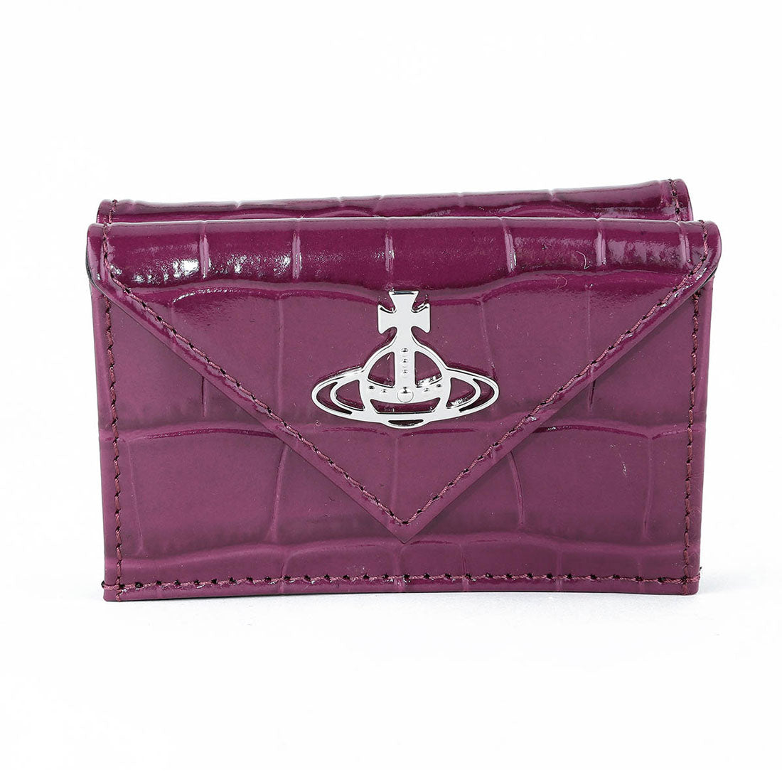 Vivian Westwood 3-fold wallet embossed crocodile leather ENVELOPE BILL