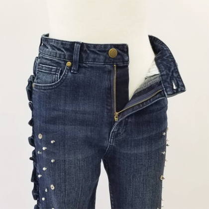 CLOSET STRAUSS & CO. デニムフリルスリングCL501 CLOSET STRAUSS & CO