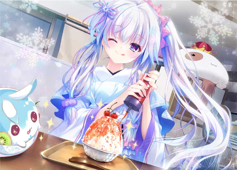 複製原画 和泉つばす 和泉つばす先生が雪菓10周年で描き