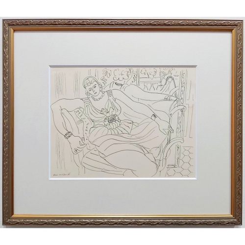 アンリ・マティス「『アンリ・マティス デッサン 1936』より 肘掛け