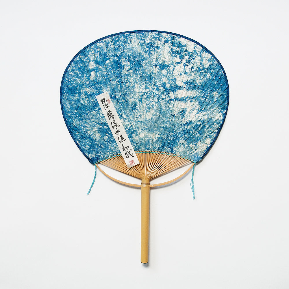 藍染め うちわ ぼかし | アワガミファクトリー オンラインストア