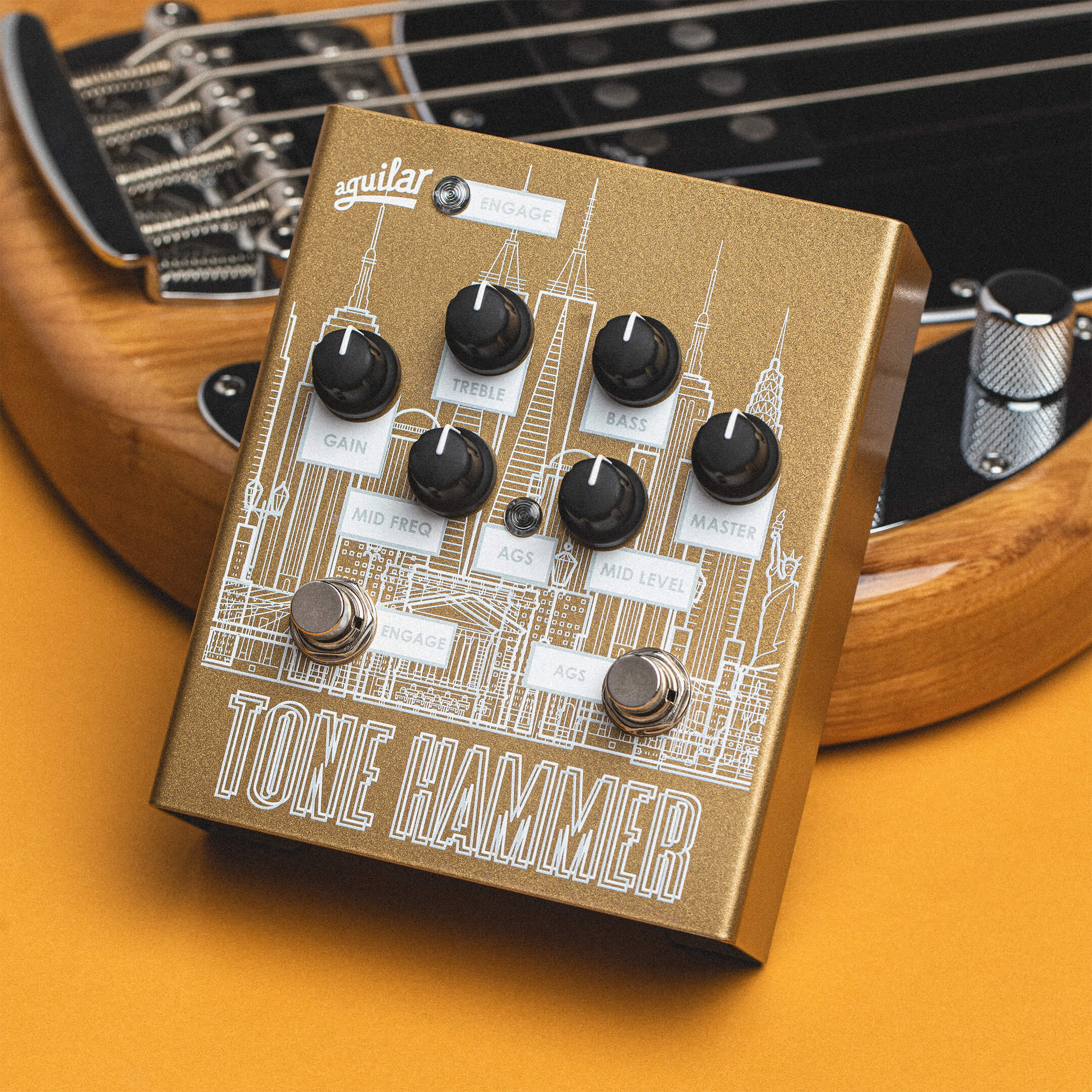 Limited Edition NYC Gold Skyline Tone Hammer Preamp – Aguilar Shop