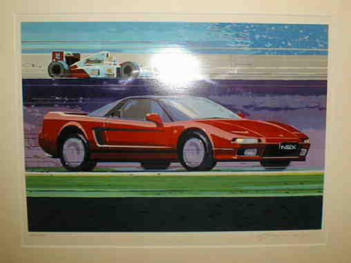 希少品】『プラハの春』小沼隆一郎リトグラフHONDA NSX 165/250