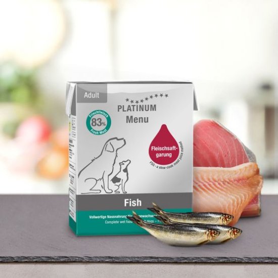 プラチナム MENU ウェットフード ピュアフィッシュ 375g テトラパック