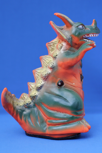 当時物 発火怪獣 ゴメラ ヨネザワ ゼンマイ 歩行 ブリキ ソフビ フィギュア