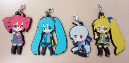 ボカロ UTAU 弱音ハク 亞北ネル 重音テト ラバーストラップ ラバスト