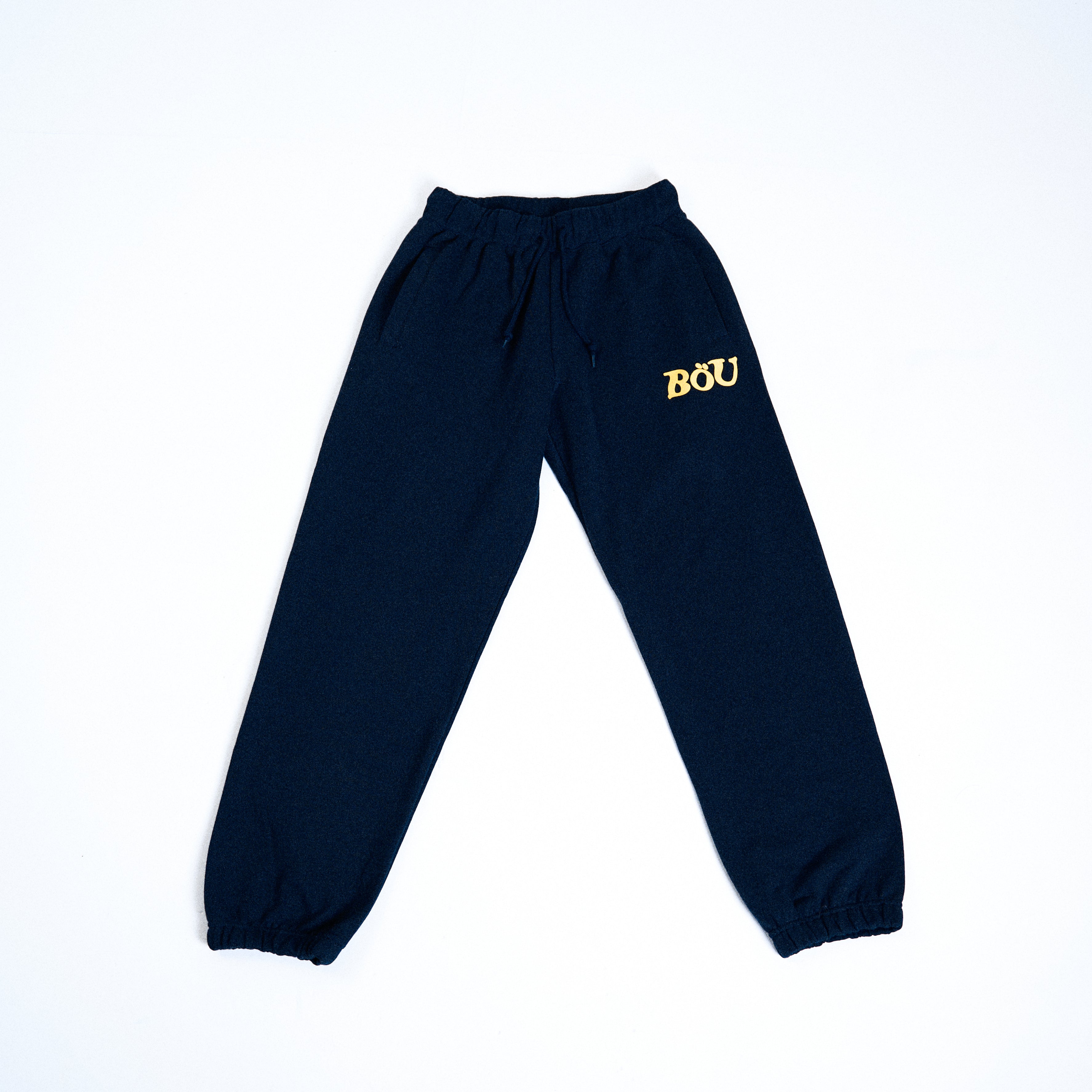 WAVE LOGO SWEAT PANTS（NAVY） – BöU Official Store