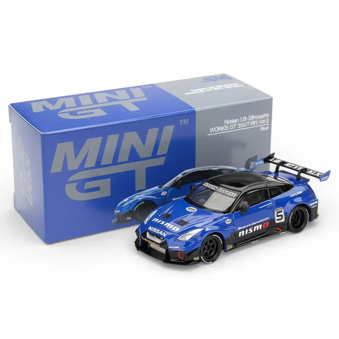 Mini GT 1:64 LB-Silhouette WORKS GT Nissan 35GT-RR Ver.2 Blue