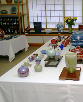 真右ェ門 馬場九州夫作 日展作家 天龍寺青磁花器 有田焼