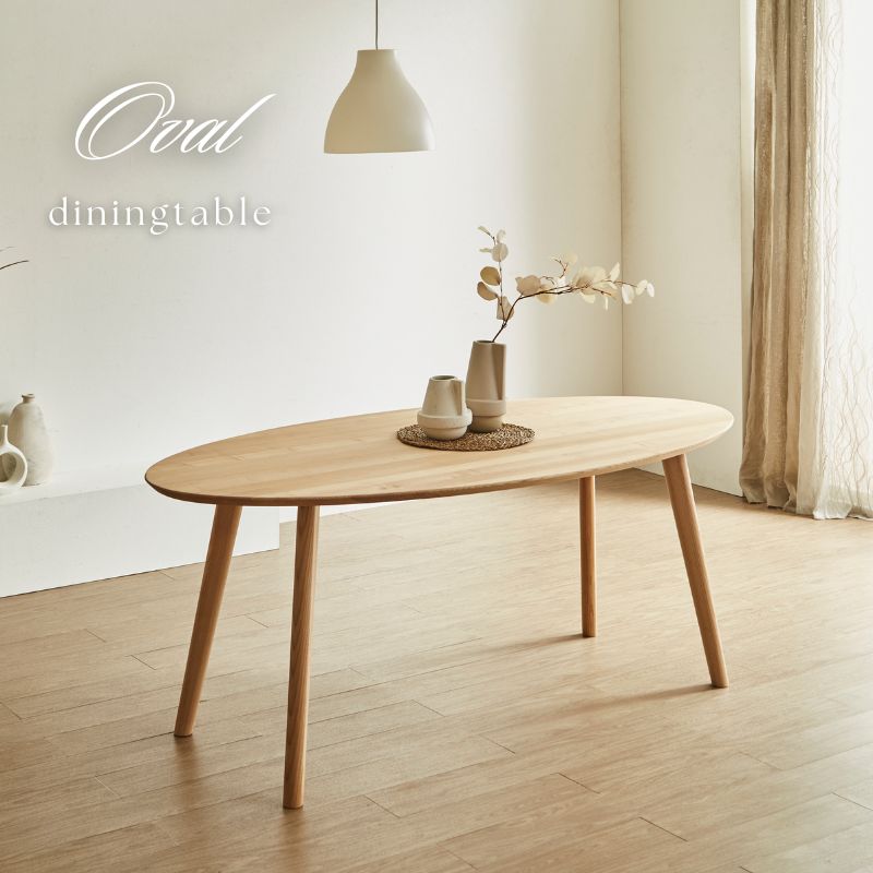 ナチュラルウッド 楕円形木製テーブル 中古品 ナチュラルウッド 楕円形