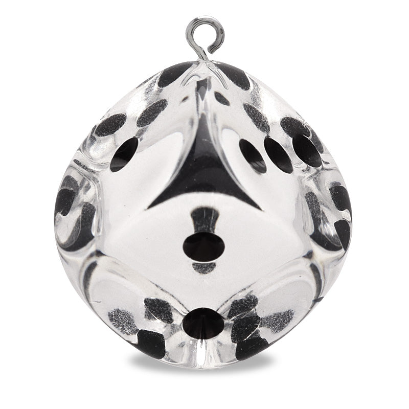 ドイツ製アクリル ダイス ラウンド 1カン クリスタル/ブラック – 貴和