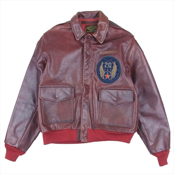 AERO LEATHER エアロレザー A-2 フライトジャケット ブラッドチット