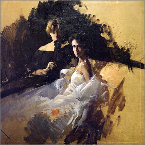 真作】トレンツ・リャド『アルファビアの蔭』107/225 版画 シルク