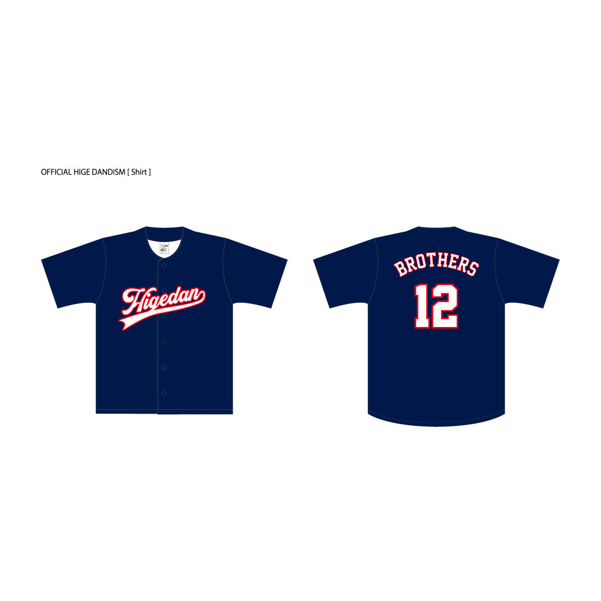 official髭男dism FC限定 ベースボールTシャツ ユニフォーム Official