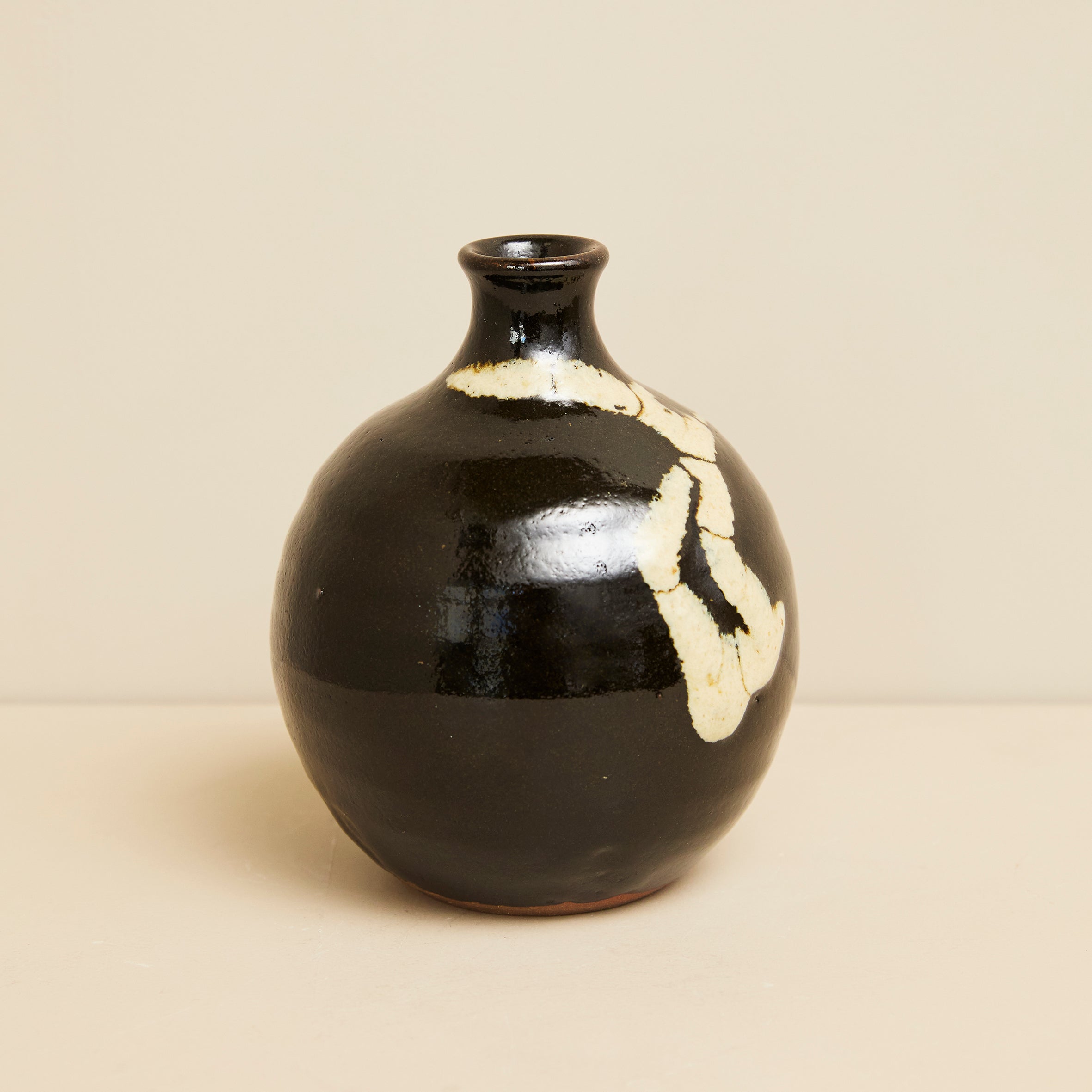 隅田川 壺 徳利 花器 一輪挿し 民藝 飾り壺 時代物 窯傷 美品