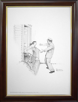 ノーマン・ロックウェル ドローイング 『おかえりなさい』 フラン