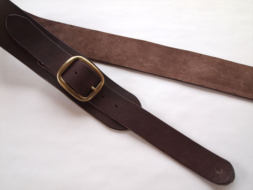 70mm 【ソフトタイプ】 ブラウン g119 ギターストラップ | 本革ギター