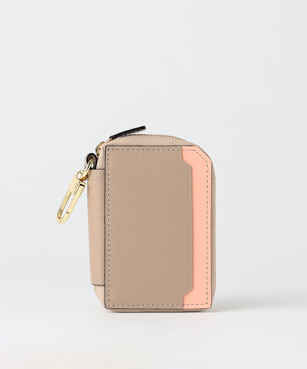 F06310 L'arcobaleno スマートWキーケース ホワイト/トープ L