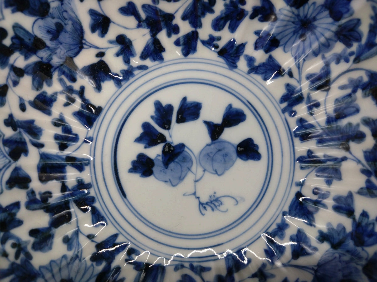 九谷焼 山本長左 桃華唐草中鉢 – SEIKADO