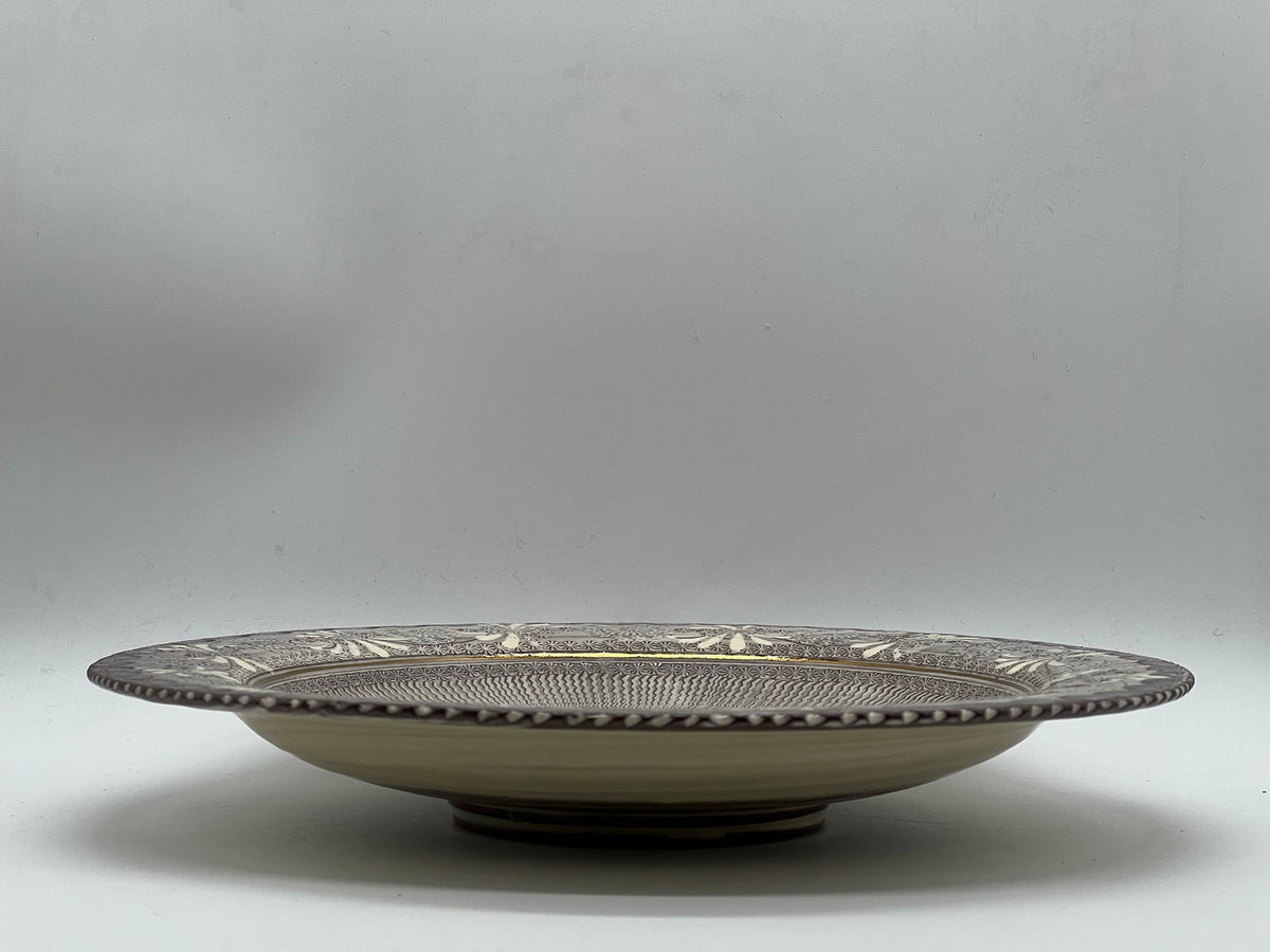 京焼 清水焼 紫彩華紋 竹華珈琲碗皿 陶楽 カップ&ソーサー 京焼 清水焼