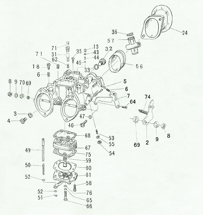 SOLEX分解図＆パーツリスト