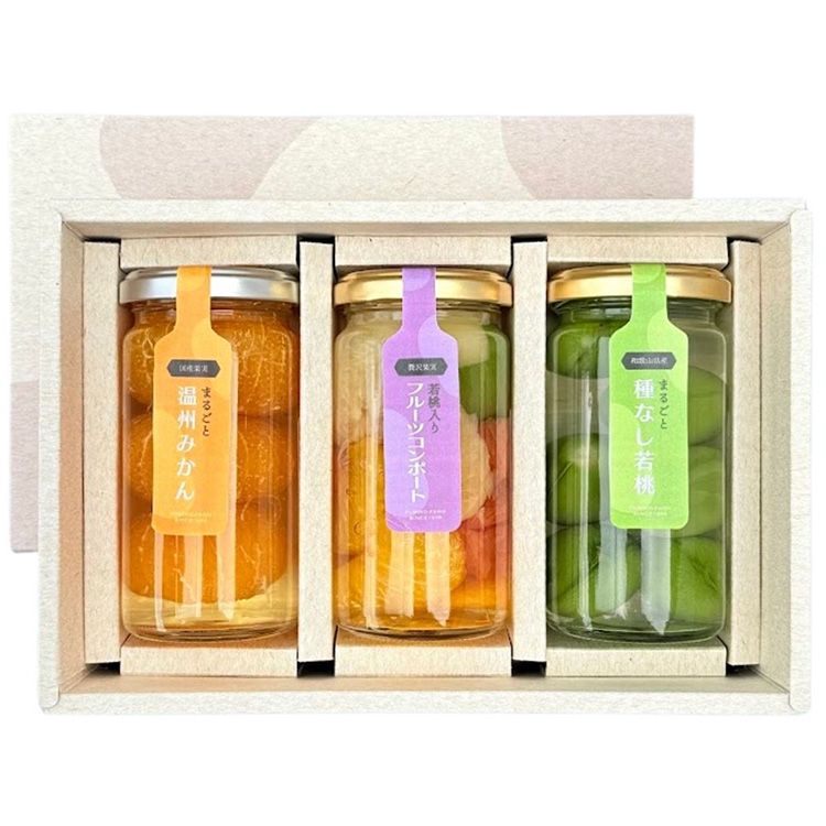 ふみこ農園］コンポート（ハーフ）果実の宝石箱 FCH－3|ふみこ農園