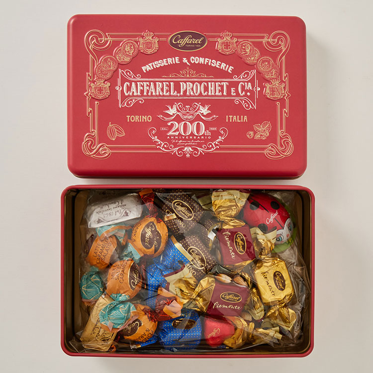 カファレル］200周年アンティーク缶|バレンタインチョコレート