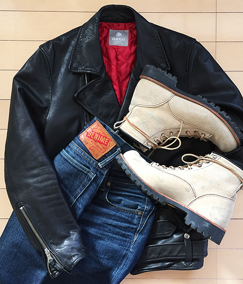 NANO universe オイルドヴィンテージSライダース(M) NANO universe