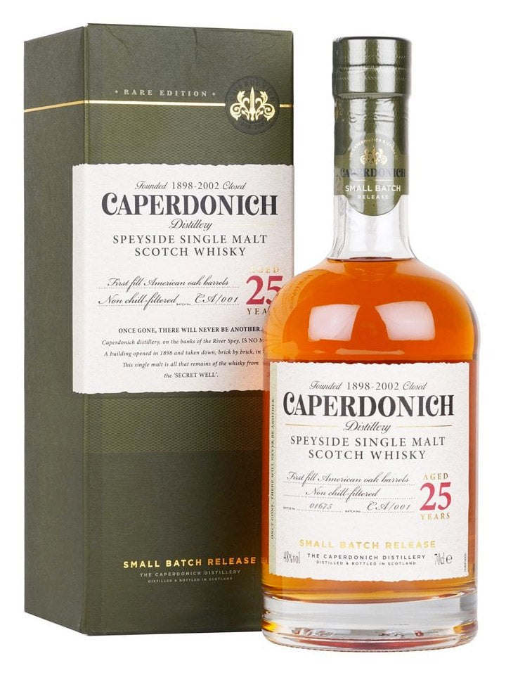 Caperdonich 25 Year Old Single Malt Scotch Whisky 700mL – The