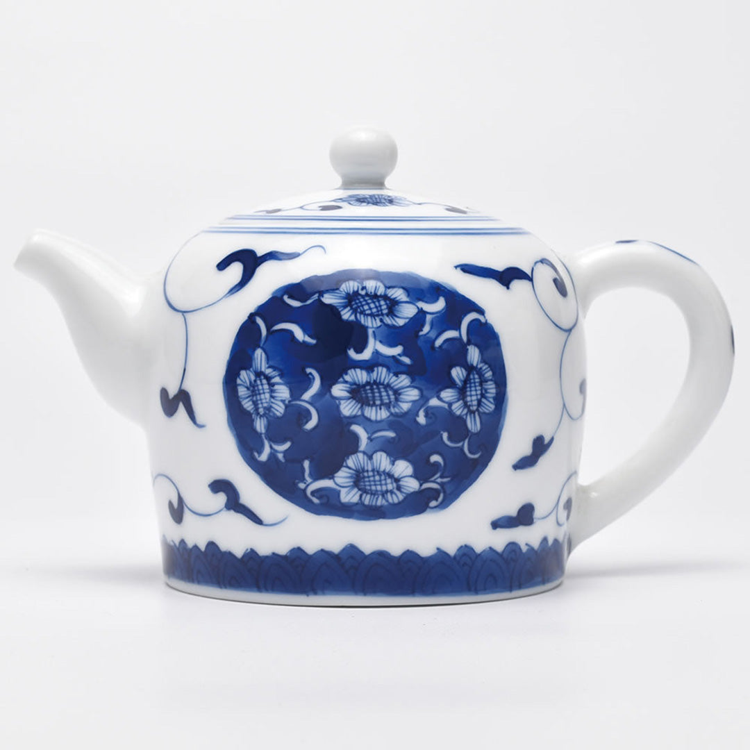 ♢中国古玩 花埋め図 景徳鎮窯 輸出用CHINA 茶道具 急須 古美術 骨董品