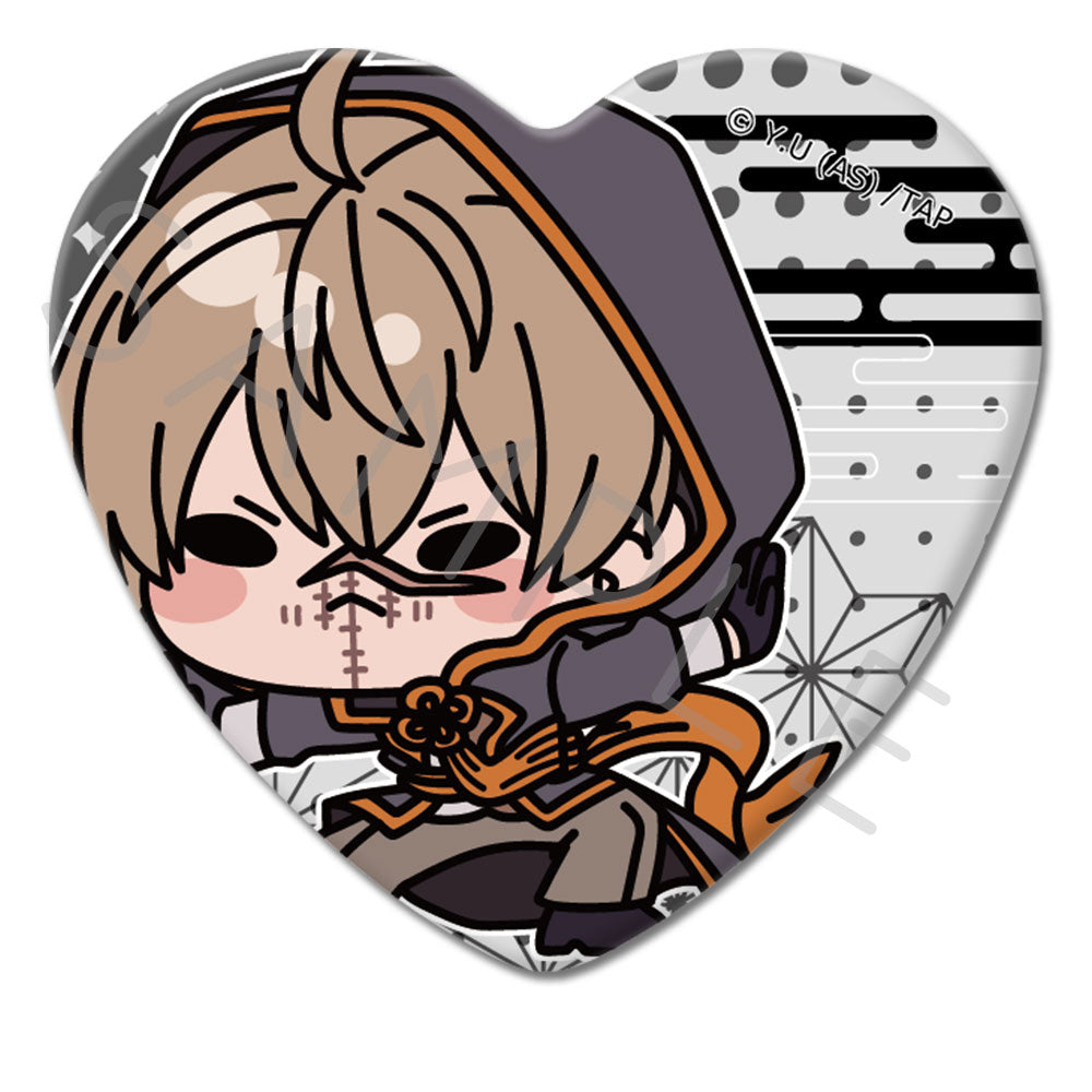 桃源暗鬼 無陀野無人 バニー ハート 缶バッジ 13点セット TVアニメ