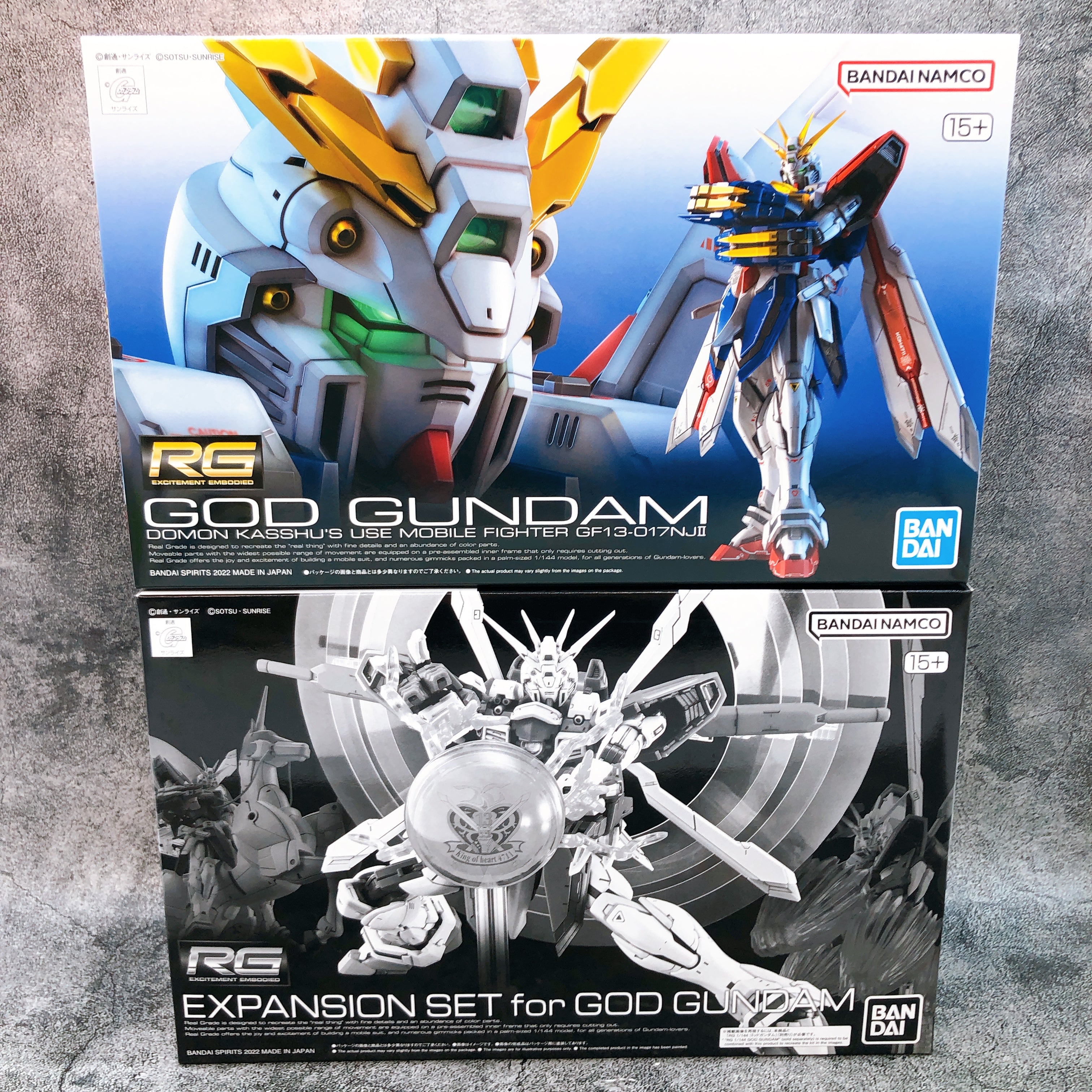RG 1/144 God Gundam & Expansion Set G Gundam Model Kit Bandai Japan NE