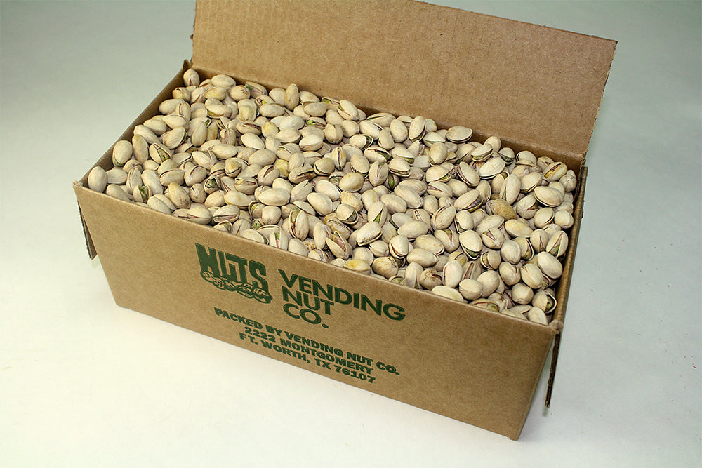 15D - Pistachios (Natural Roasted & Salted) 2 lb. box – Vending Nut Co