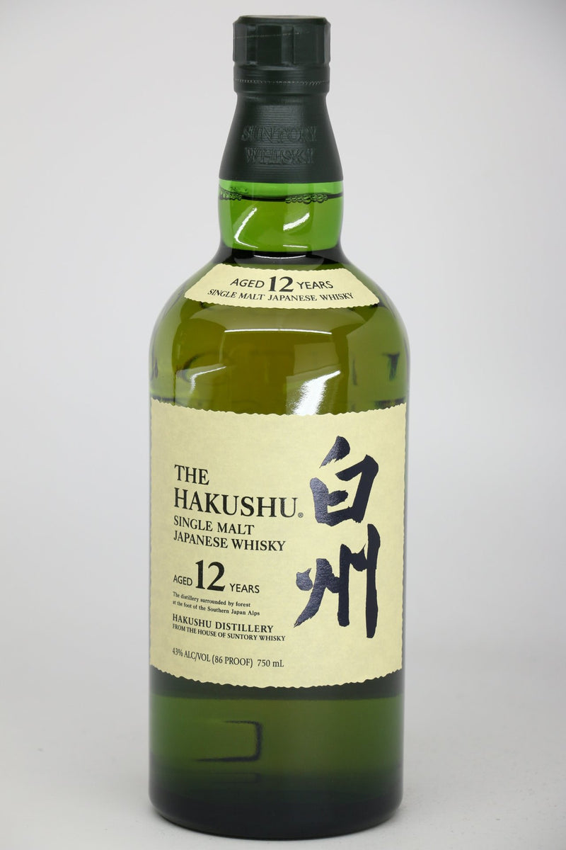 Hakushu 12 Year Single Malt Japanese Whiskey 750mL – PJ Wine, Inc.