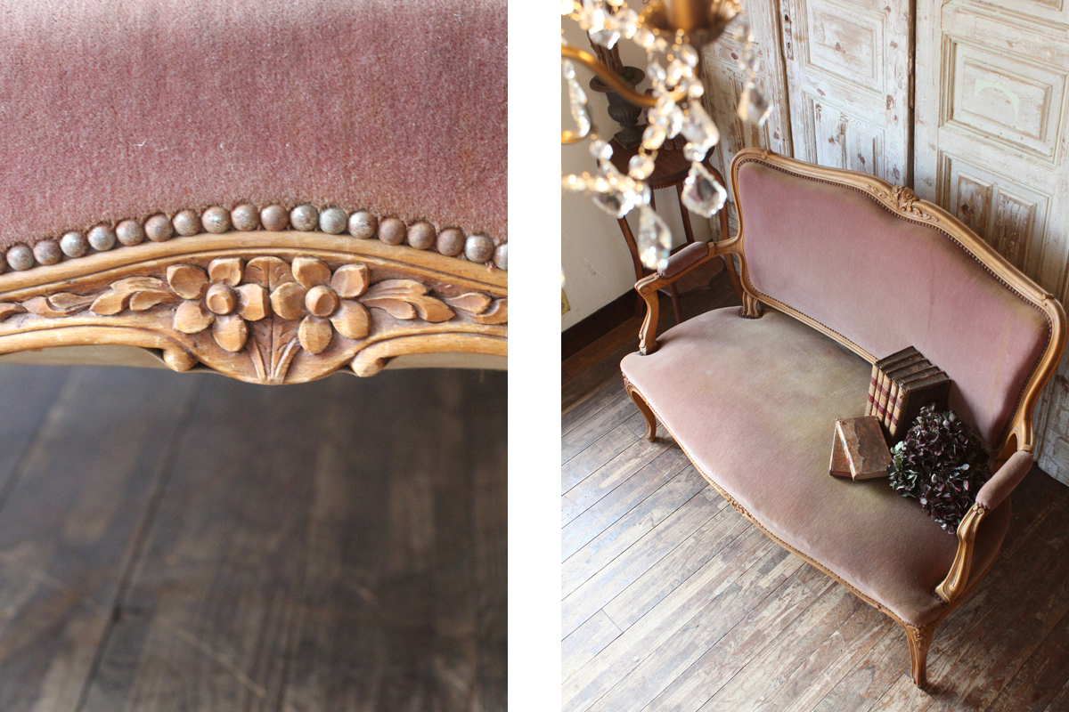 東京都内23区配送無料】ルイ15世ソファースタジオ撮影ディスプレイ用
