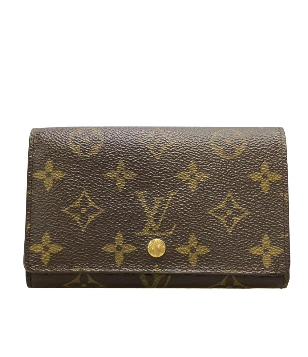 LOUIS VUITTON 二つ折り財布 ポルトモネ ビエ トレゾール モノグラム