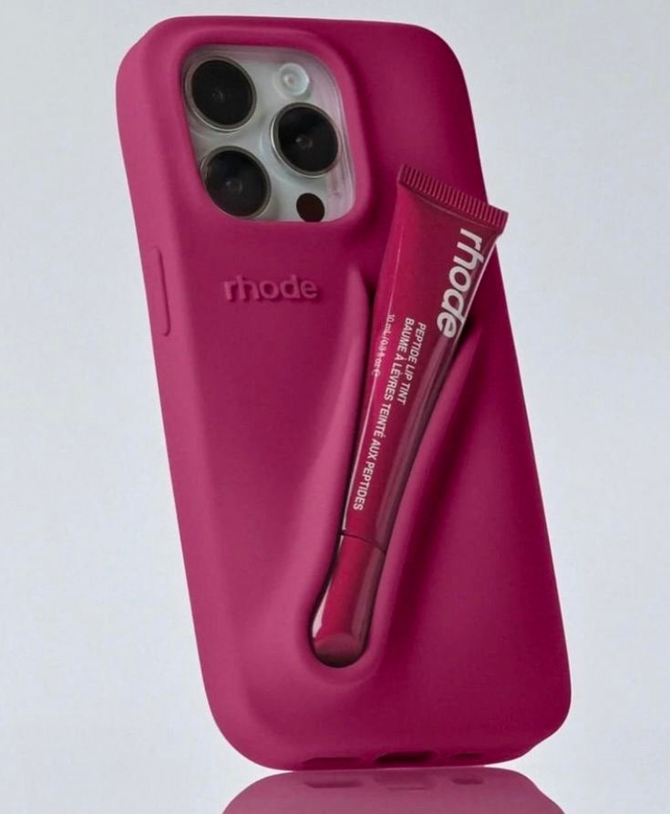 smile】rhode unscentedケースraspberryリップ peptide lip tint