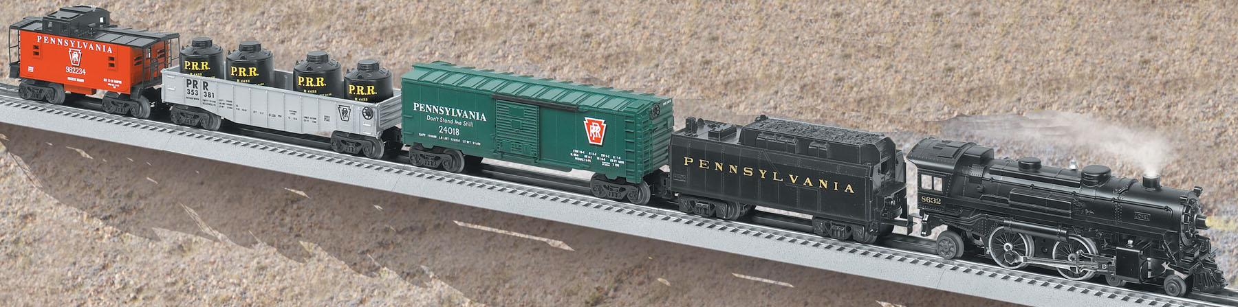 Pennsylvania Flyer (4-4-2 Steam Loco #8632)