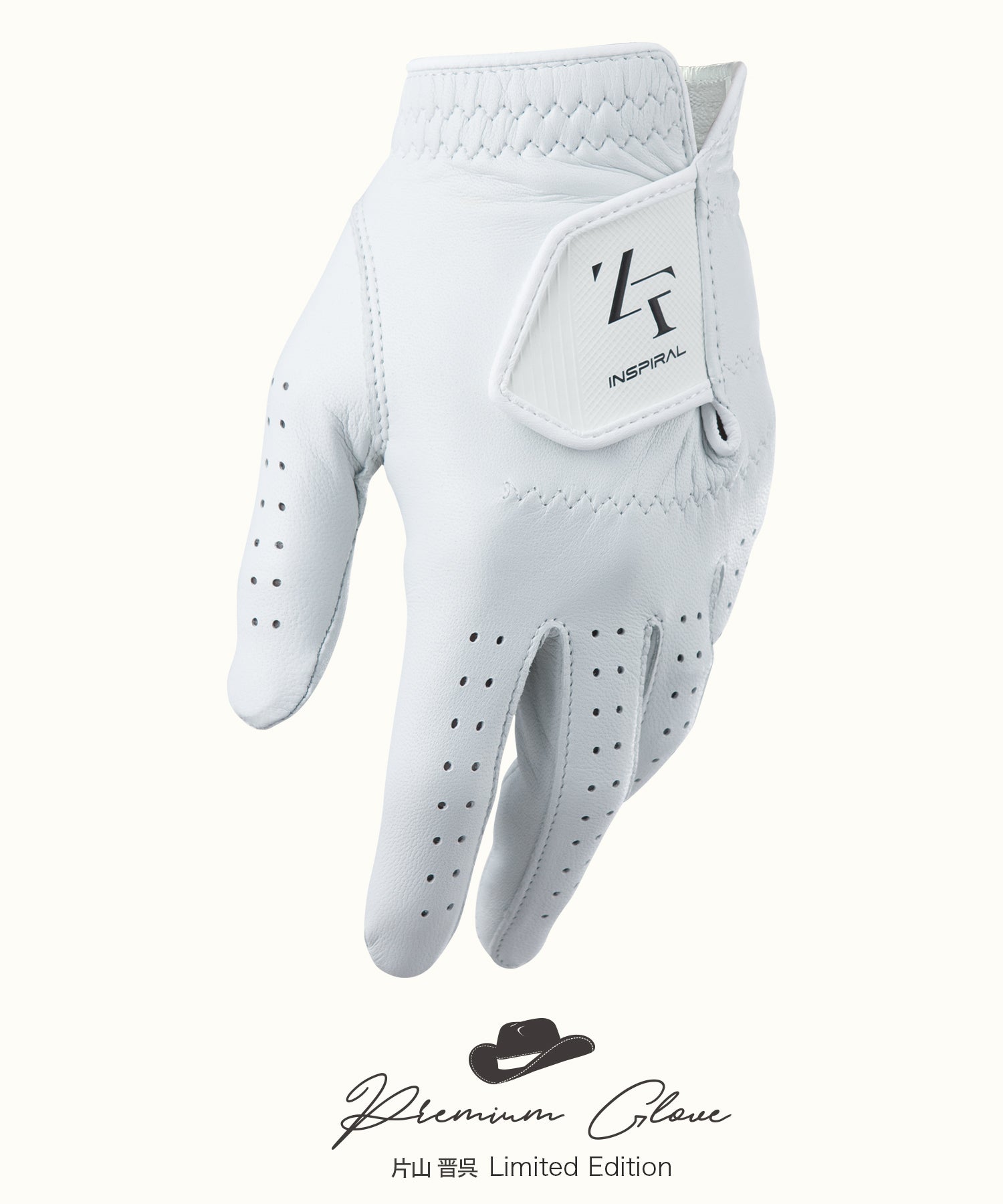 公式限定】プレミアムレザーグローブ（片山 晋呉 モデル）（ユニ