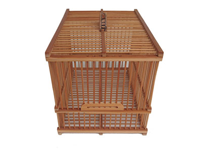 ぺんたくん【新品、未使用】鳥籠屋 十蔵 ヤマガラ胴張籠 竹製日本製