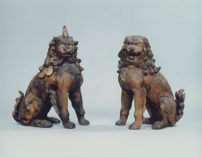 シーサー 獅子 狛犬 置物 真鍮 金属合金 縁起物 シーサー 獅子 狛犬