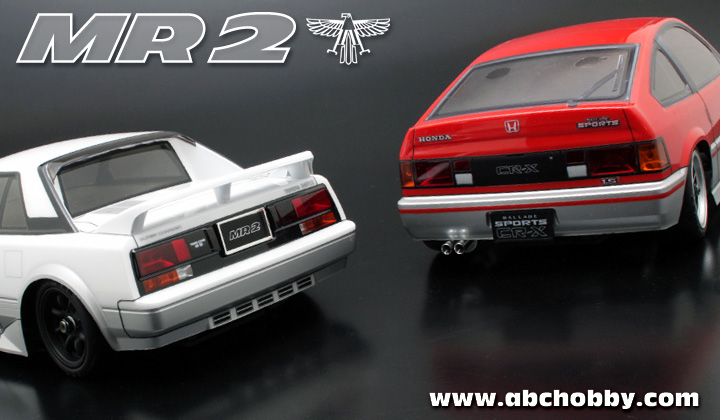 TOYOTA MR2(AW11)未塗装透明 ボディ【ABC 】 【公式通販】